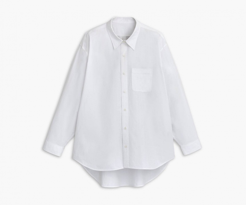 Marc Jacobs The Monogram Big Shirt Topper Hvite | Norge_MJ75626