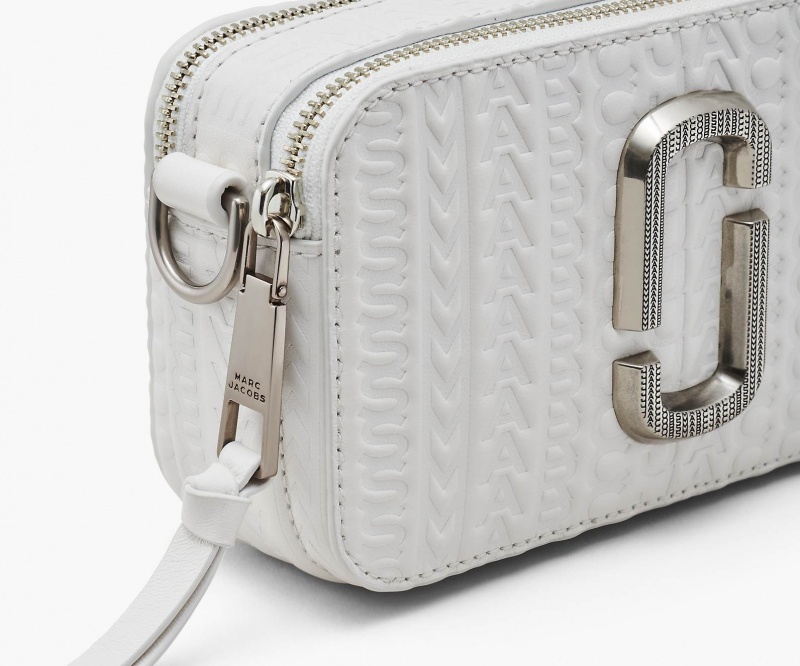 Marc Jacobs The Monogram Debossed Snapshot Crossbody Veske Hvite | Norge_MJ97912