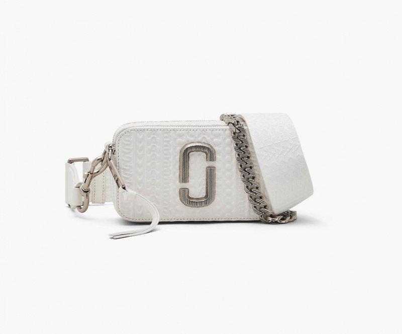 Marc Jacobs The Monogram Debossed Snapshot Crossbody Veske Hvite | Norge_MJ97912