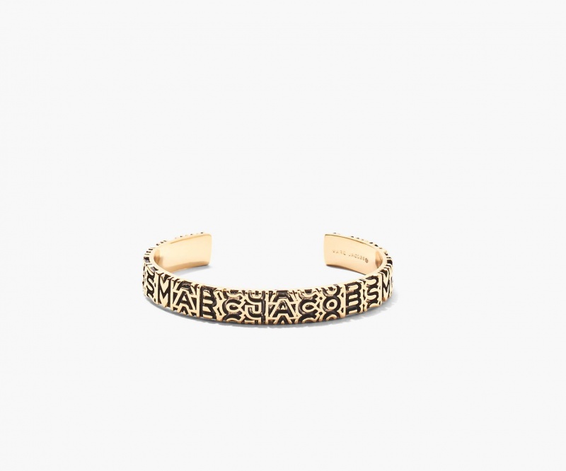 Marc Jacobs The Monogram Engraved Armbånder Gull | Norge_MJ14374