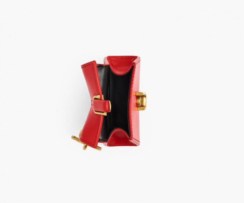 Marc Jacobs The Nano St. Marc Top Handle Charms Rød | Norge_MJ87629