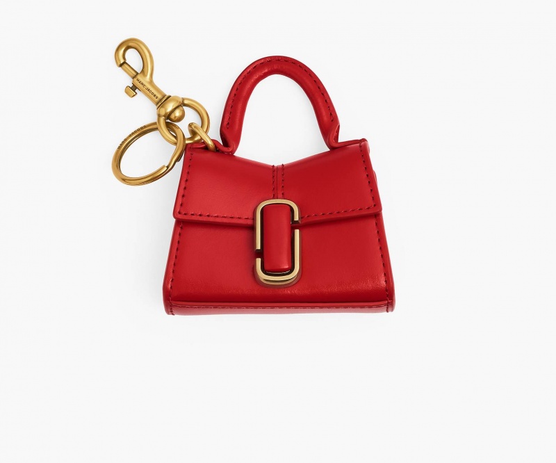 Marc Jacobs The Nano St. Marc Top Handle Charms Rød | Norge_MJ87629