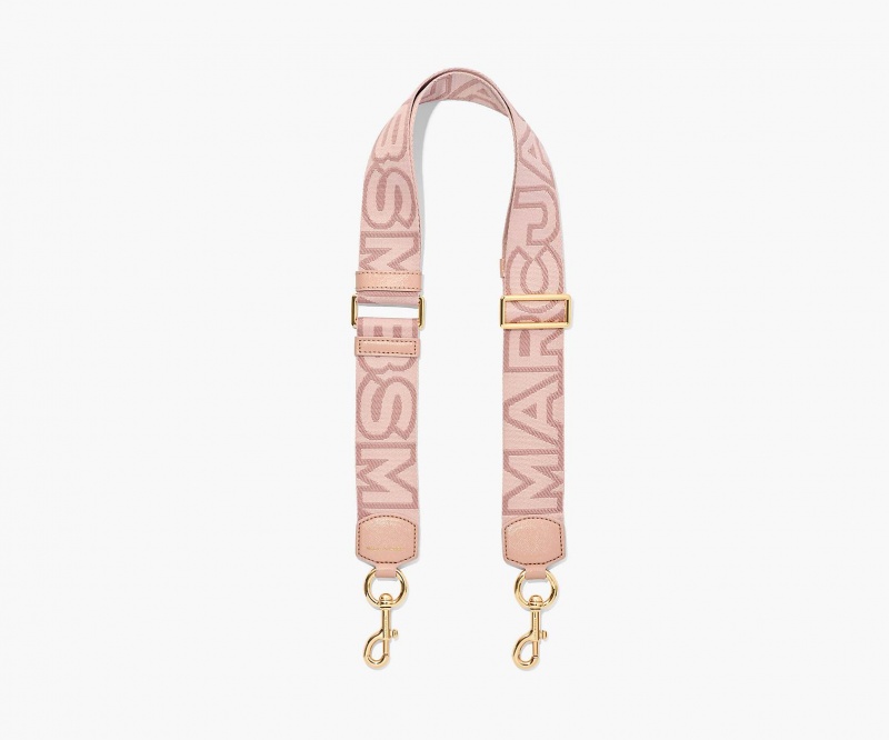 Marc Jacobs The Outline Logo Webbing Veskestropp Rosa Multicolor | Norge_MJ90330