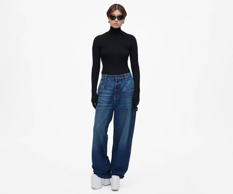 Marc Jacobs The Oversized Jeans Bukse Indigo | Norge_MJ52675