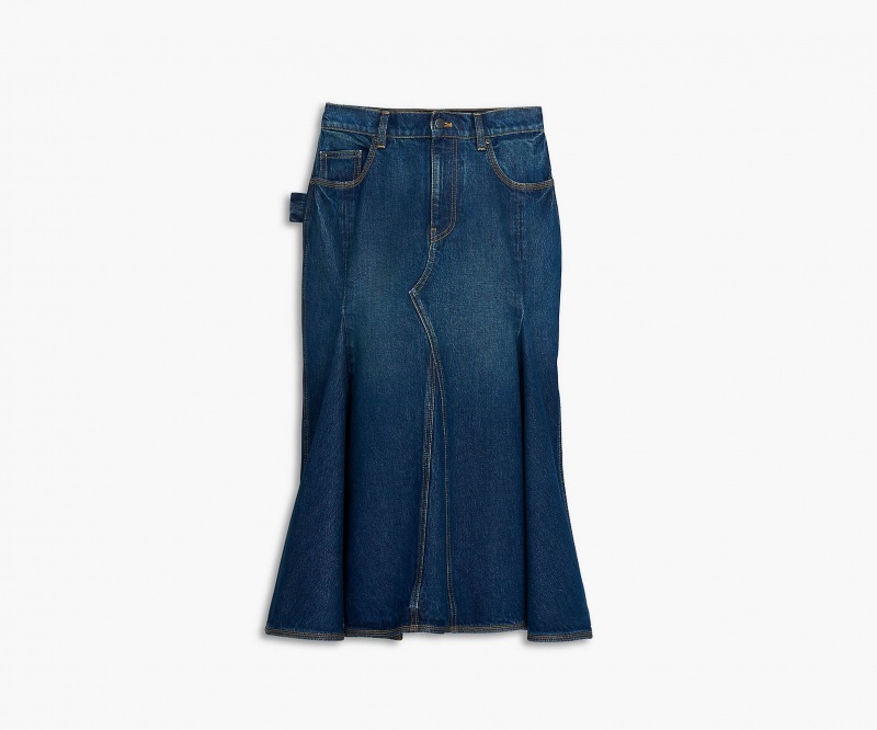 Marc Jacobs The Paneled Skirt Bukse Indigo | Norge_MJ61943