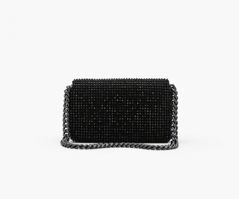 Marc Jacobs The Rhinestone J Marc Mini Skulderveske Svarte | Norge_MJ39141