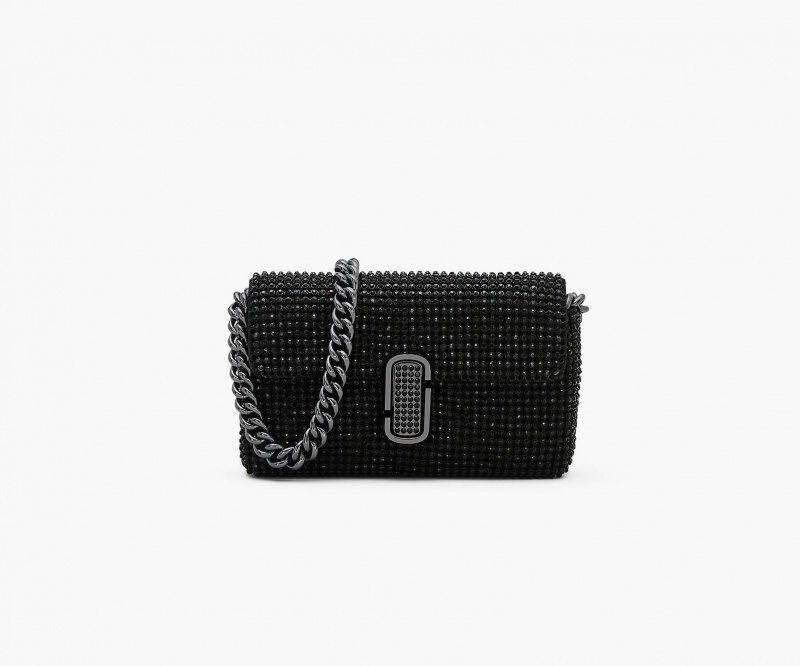 Marc Jacobs The Rhinestone J Marc Mini Skulderveske Svarte | Norge_MJ39141