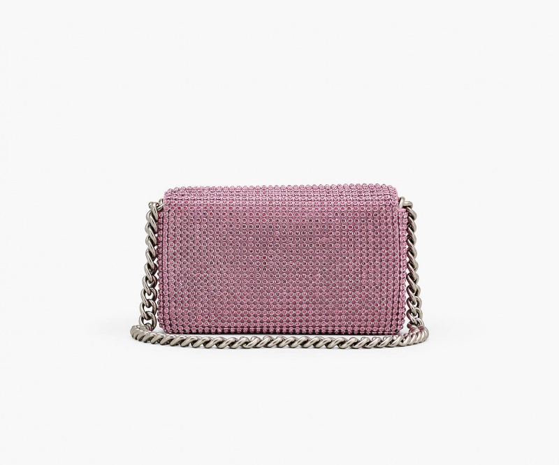 Marc Jacobs The Rhinestone J Marc Mini Skulderveske Rosa | Norge_MJ59381