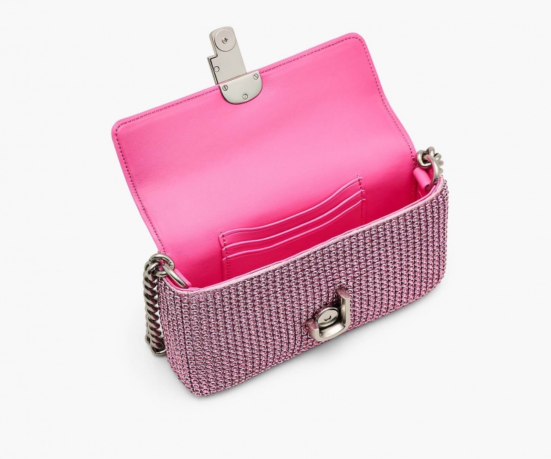 Marc Jacobs The Rhinestone J Marc Mini Skulderveske Rosa | Norge_MJ59381