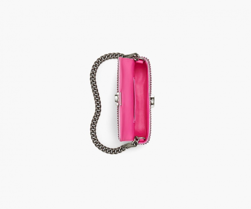 Marc Jacobs The Rhinestone J Marc Mini Skulderveske Rosa | Norge_MJ59381