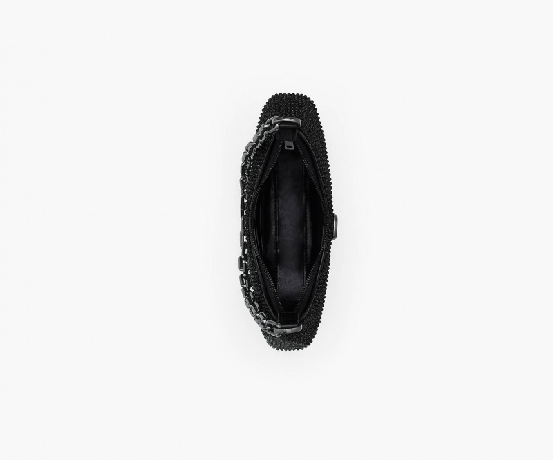 Marc Jacobs The Rhinestone Small Curve Skulderveske Svarte | Norge_MJ51845