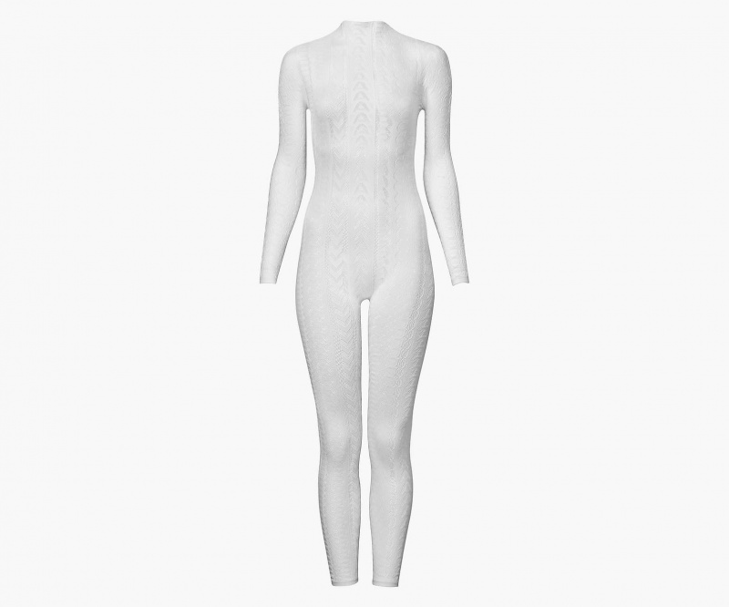 Marc Jacobs The Seamless Catsuit Kjole Hvite | Norge_MJ14980