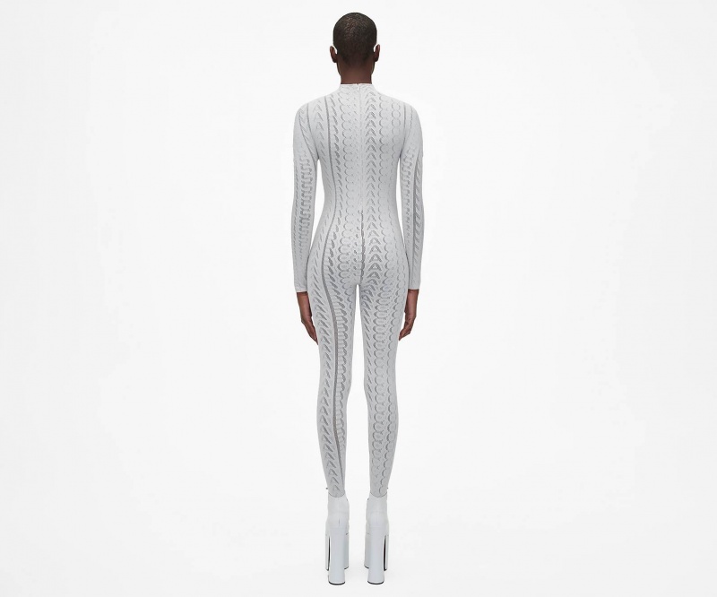 Marc Jacobs The Seamless Catsuit Kjole Hvite | Norge_MJ14980