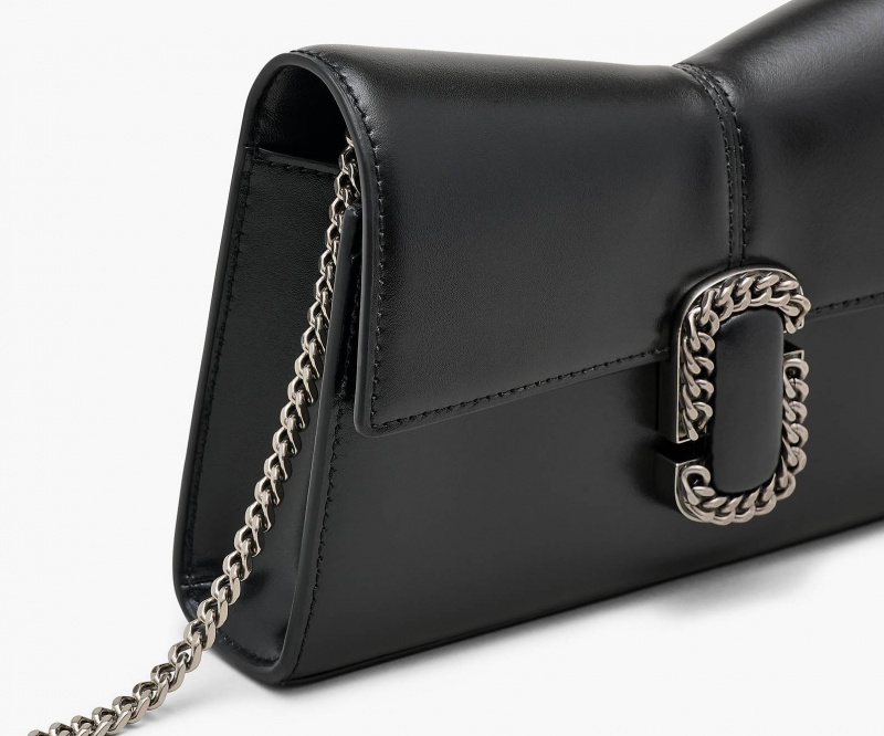 Marc Jacobs The St. Marc Chain Lommebok Svarte Sølv | Norge_MJ21618