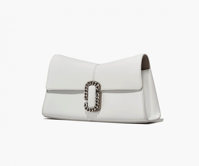 Marc Jacobs The St. Marc Convertible Clutch Skulderveske Hvite | Norge_MJ30570