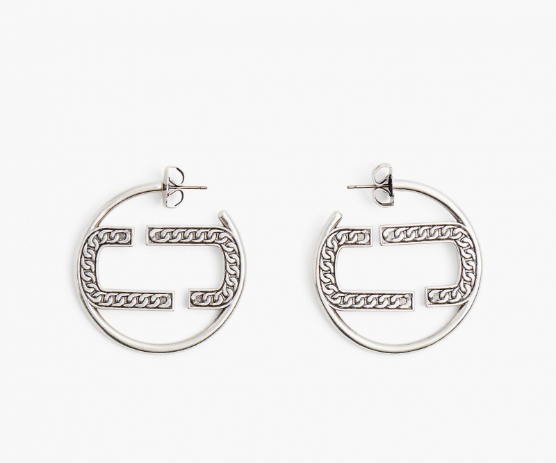 Marc Jacobs The St. Marc Hoops Øredobber Lyse Sølv | Norge_MJ92008