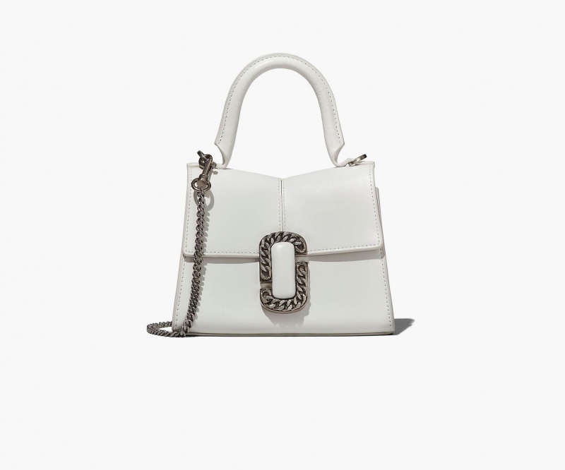 Marc Jacobs The St. Marc Mini Top Handle Mini Vesker Hvite | Norge_MJ65022