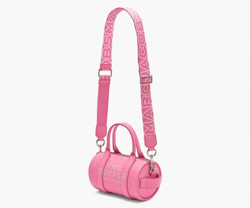 Marc Jacobs The Thin Outline Logo Webbing Veskestropp Rosa | Norge_MJ38739