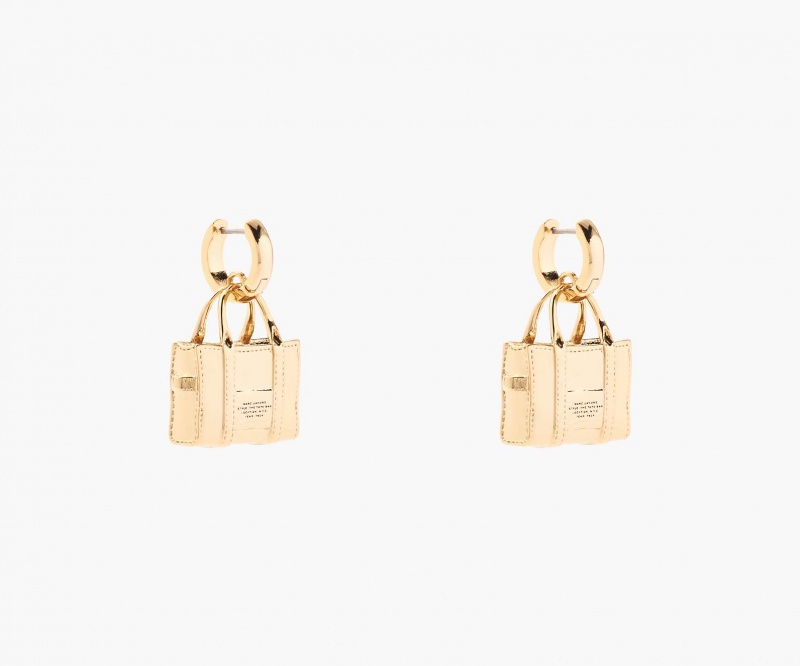 Marc Jacobs The Tote Bag Øredobber Lyse Gull | Norge_MJ13868